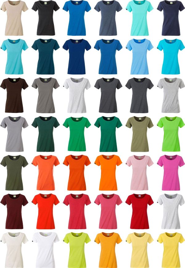 ― % ― JAN 8007  ― Damen Bio-Baumwolle T-Shirt Organic - Dunkel Grün [XL] Mode – Bild 4