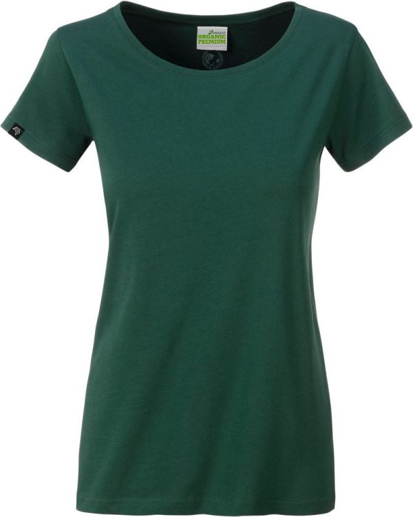 ― % ― JAN 8007  ― Damen Bio-Baumwolle T-Shirt Organic - Dunkel Grün [XL] Mode – Bild 2